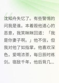 我是洁姐最新小说沈知舟失忆了有些警惕问我是谁沈知舟徐子臻付云浅在线试读-英驰看书网