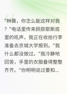 (独家)发现竹马偷改志愿我选择出国顾辰林薇小说
