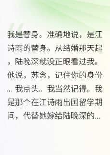 抖音热推小说代嫁三年他说爱错了人全文在线阅读