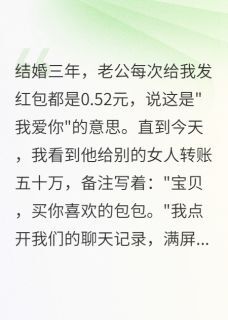 老公给我发0.52红包,给小三50万小说最后结局,林浩陈美美百度贴吧小说全文免费