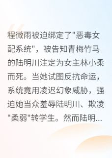 (全本)恶毒女配今天也在反抗系统主角程微雨陆明川林小柔全文目录畅读-英驰看书网