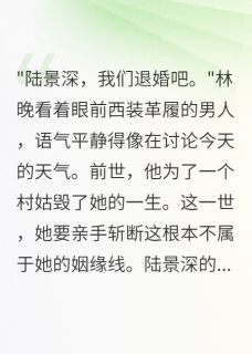 重生后未婚夫娶了救命恩人我消失林晚陆景深苏雨婷小说全章节最新阅读
