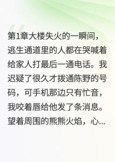 你我各自安好小说最后结局,陈野许昭昭夏柠百度贴吧小说全文免费