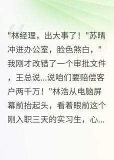实习生误改文件,千万合同飞了小说最后结局,林浩苏晴陈思雨百度贴吧小说全文免费-英驰看书网