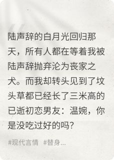 替身怎么不能有白月光了?在哪免费看,陆声辞乔芸月小说章节目录阅读