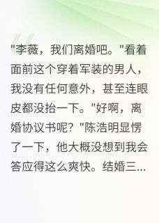 全本资源在线阅读首长夫人,离婚协议书我签了陈浩苏琳