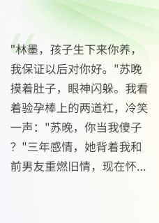 女友怀别人孩子要我当爹后悔疯了(全本)苏晚江暖林墨完整章节列表免费阅读