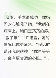 抖音爆款妈妈留给我的心脏被老公给白月光小说免费阅读-英驰看书网