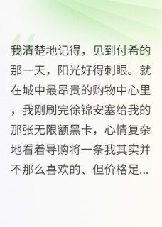 当我将驯服的疯批归还情节小说免费阅读 徐锦安付希大结局完整版-英驰看书网