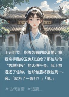 书荒推荐竹马以为我置气,离开后跪求复合(顾清晏谢辰玉林婉儿)在线试读-英驰看书网