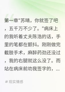 快手热推初恋故意撞残我老公让我签谅解书小说主角陈浩白雪苏晴在线阅读-英驰看书网